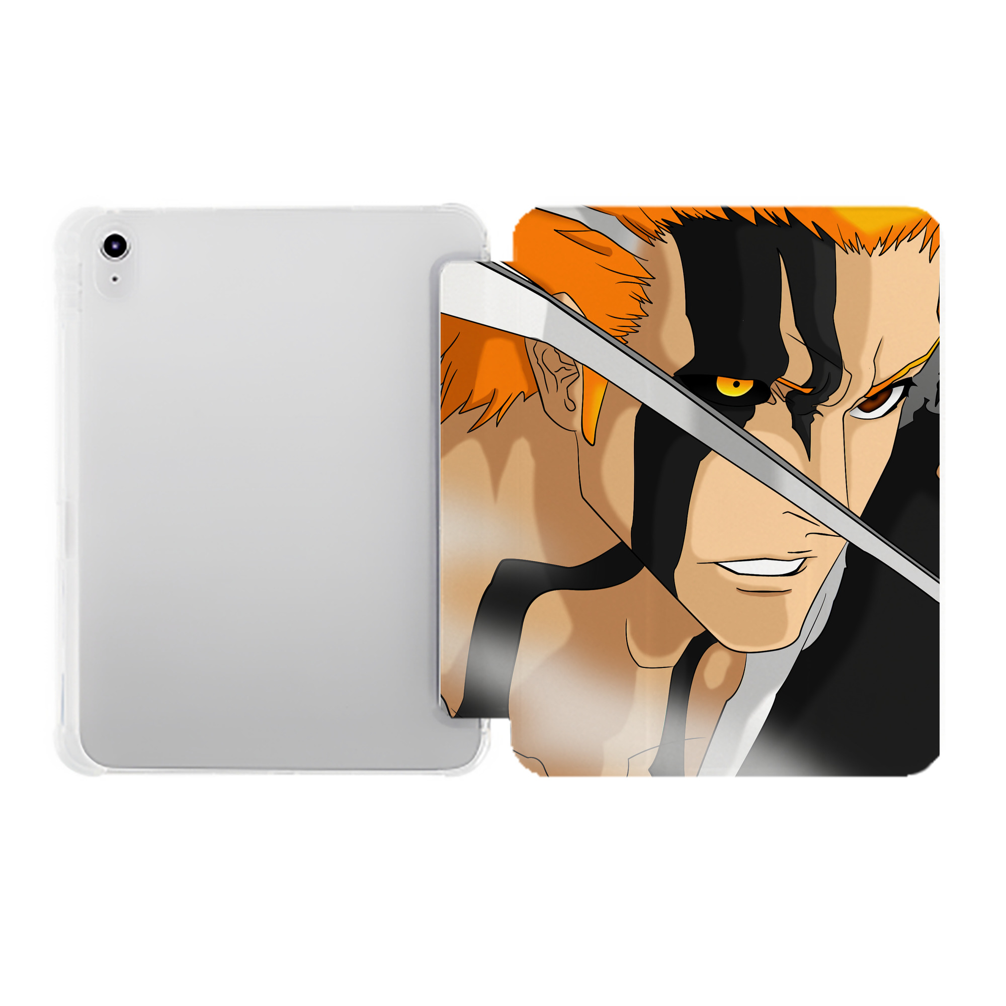 （画像用） ブリーチ BLEACH IPad ケース ペン収納付き 三つ折りスタンド PUレザー×シリコン 対応機種9.5/10.5/10.9インチ